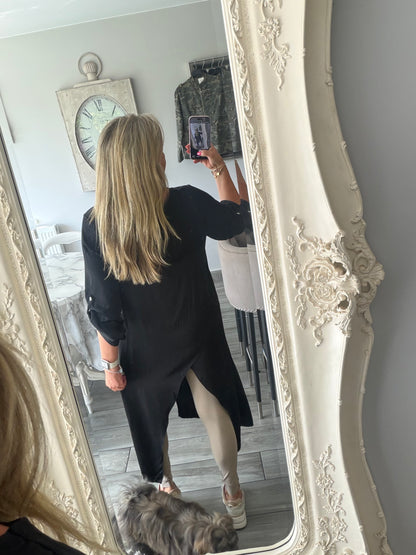 Positano satin cross over top