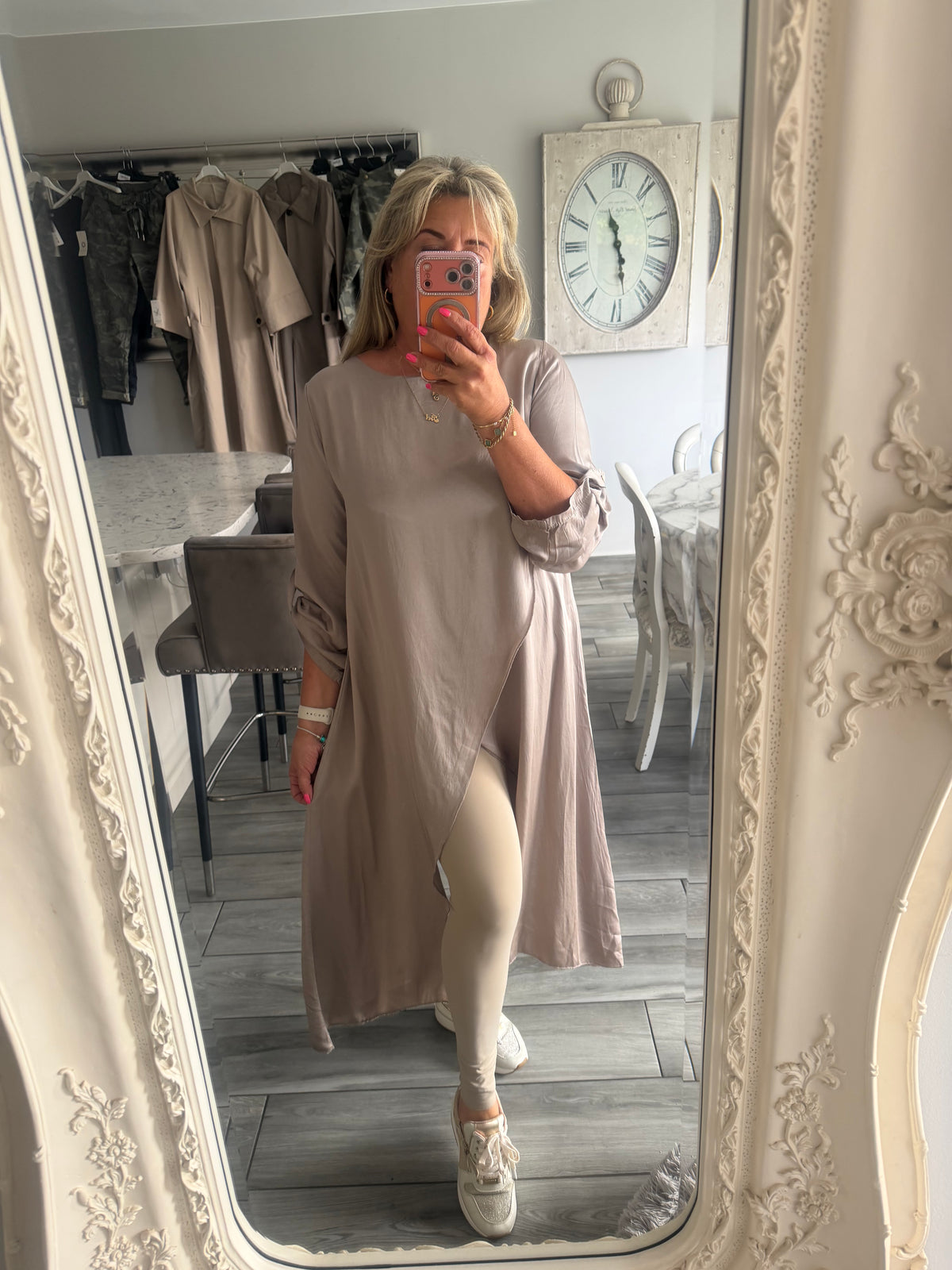 Positano satin cross over top