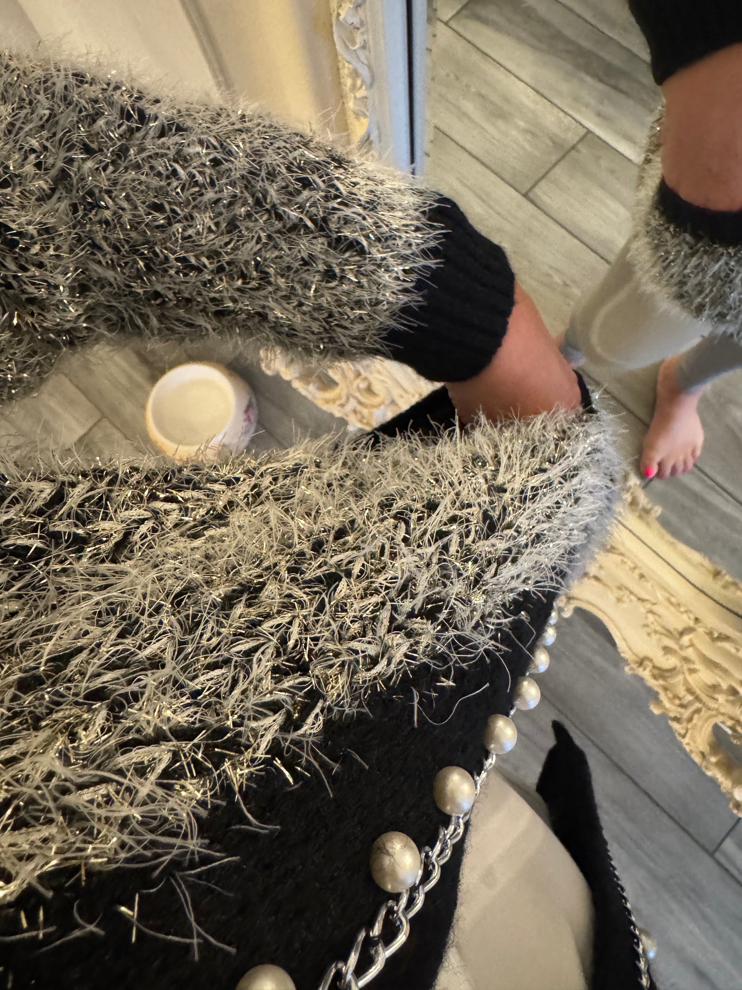 Grace sparkly pearl cardigan