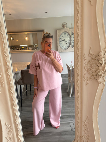 Betsy 2 piece comfy set with H buckle detail