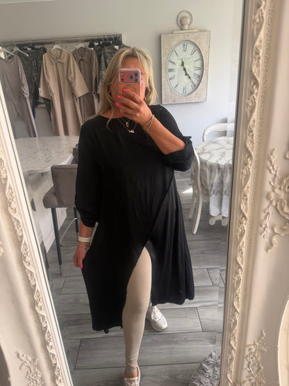 Positano satin cross over top