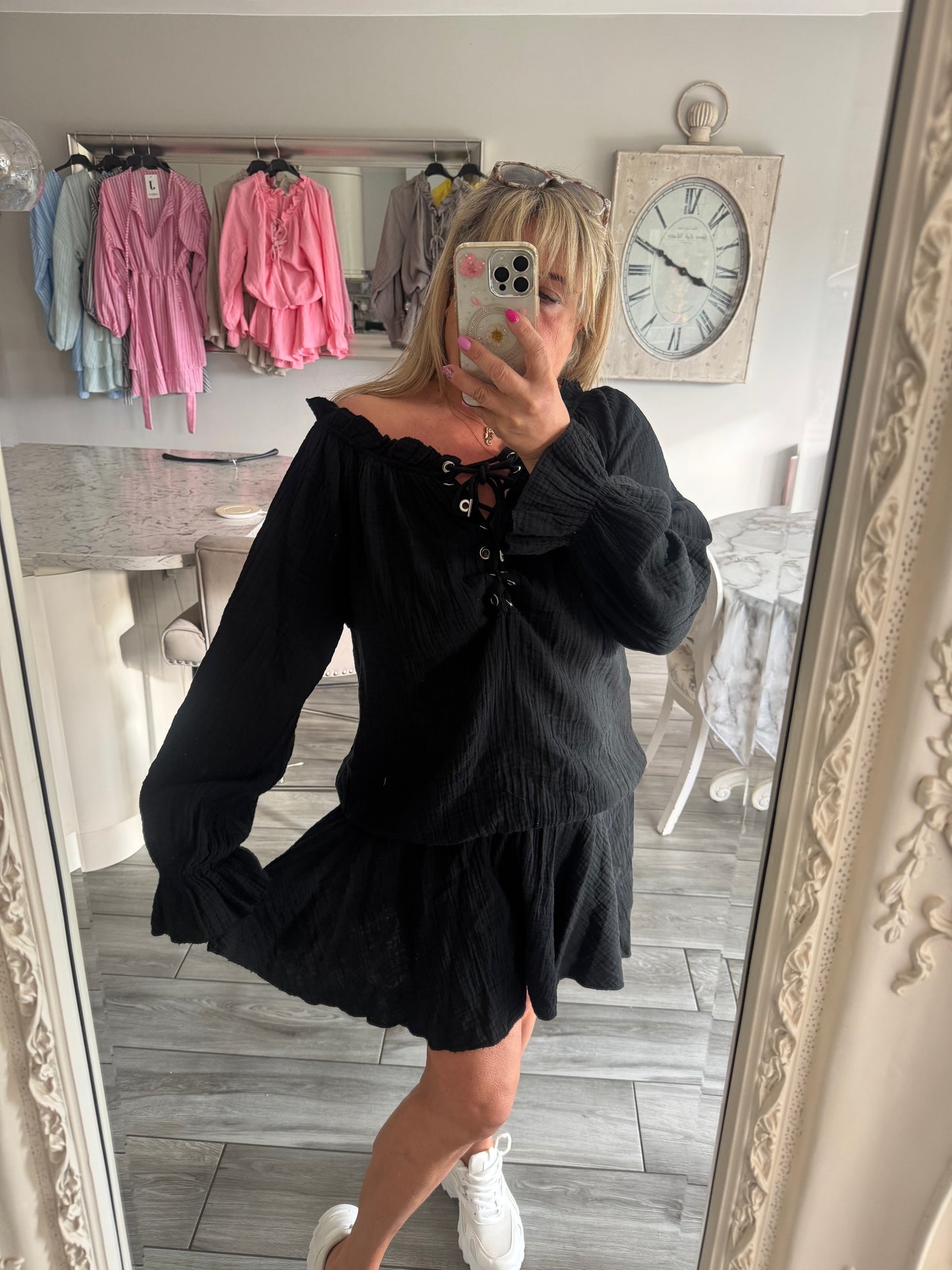 Manhattan cheesecloth playsuit