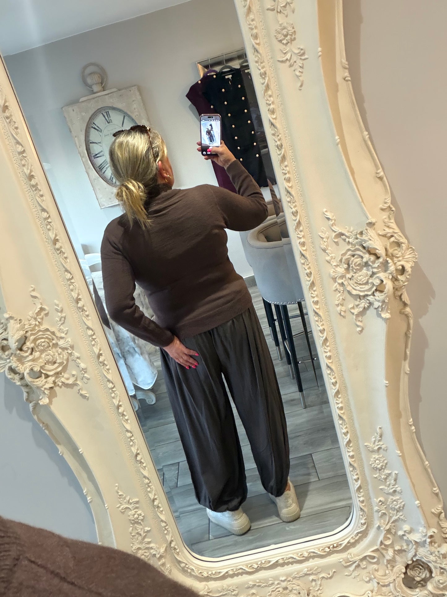 Tina military style zip cardigan/jumper