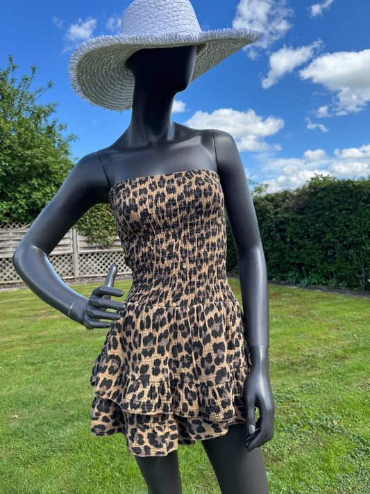 Espresso bandeau playsuit
