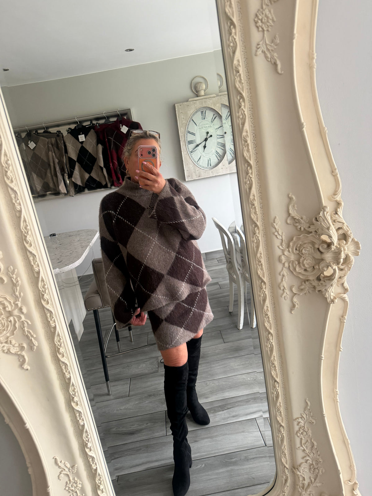 Izzy 2 piece knitwear skirt set