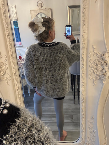 Grace sparkly pearl cardigan