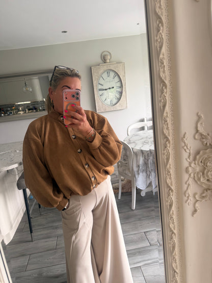 Fifi suedette jacket or top