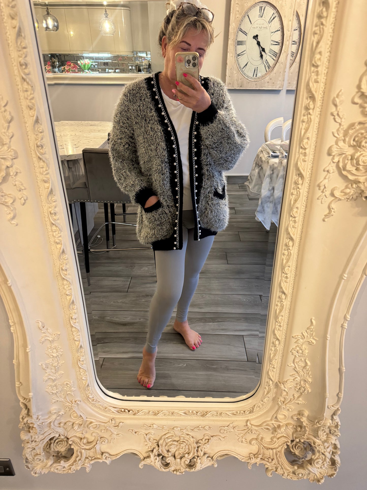 Grace sparkly pearl cardigan