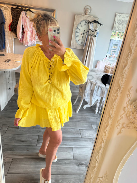 Manhattan cheesecloth playsuit