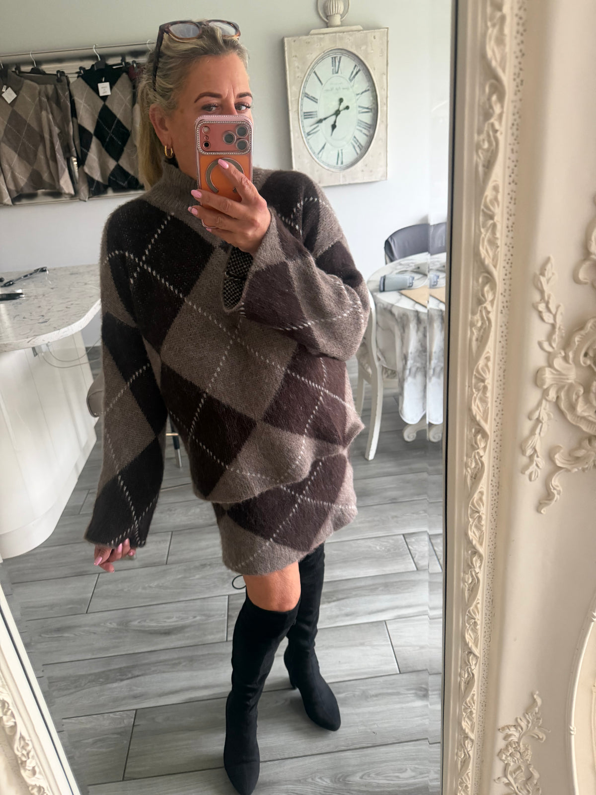 Izzy 2 piece knitwear skirt set