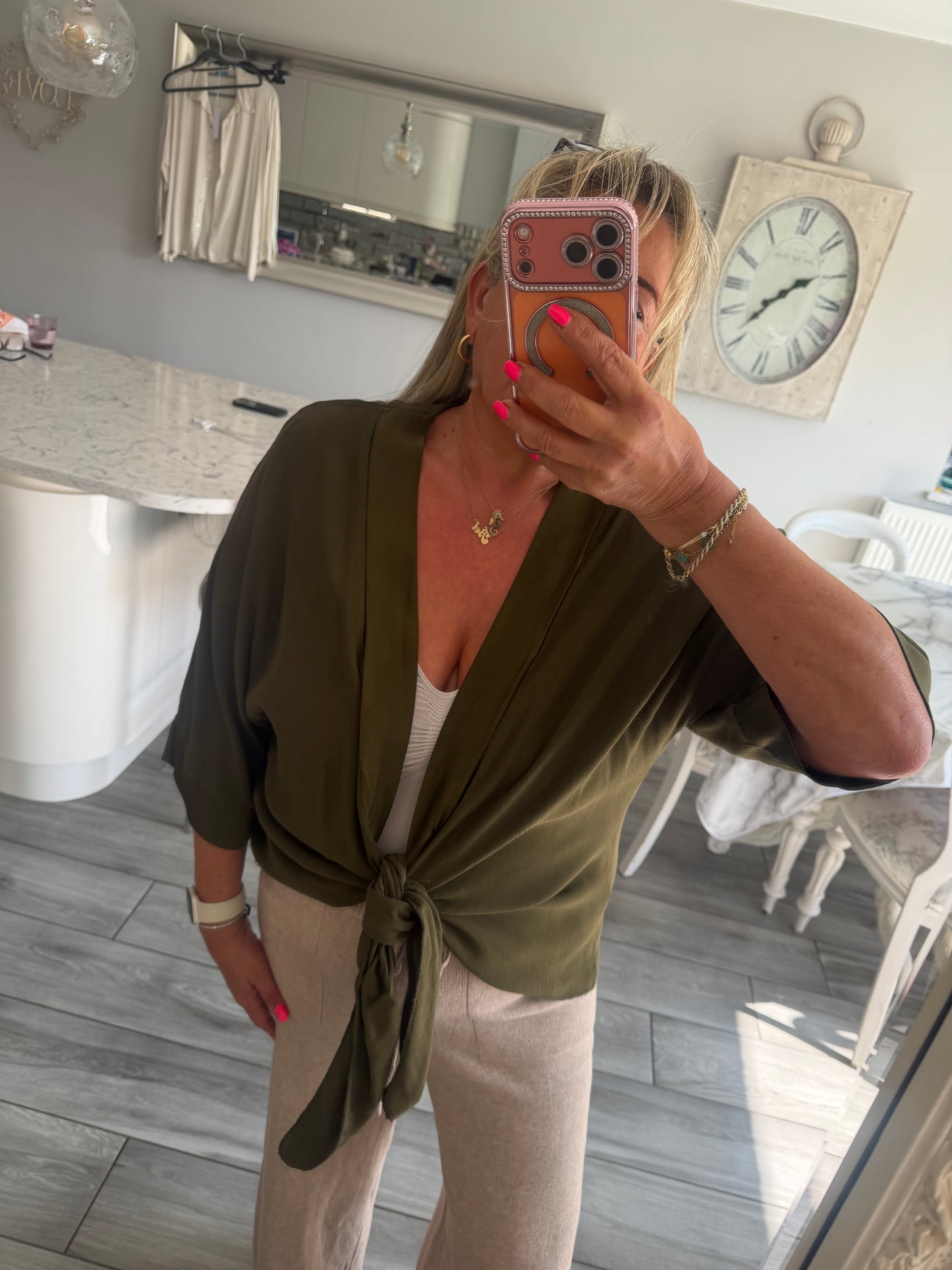 Lucy tie front top
