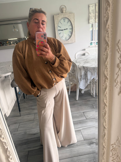 Fifi suedette jacket or top