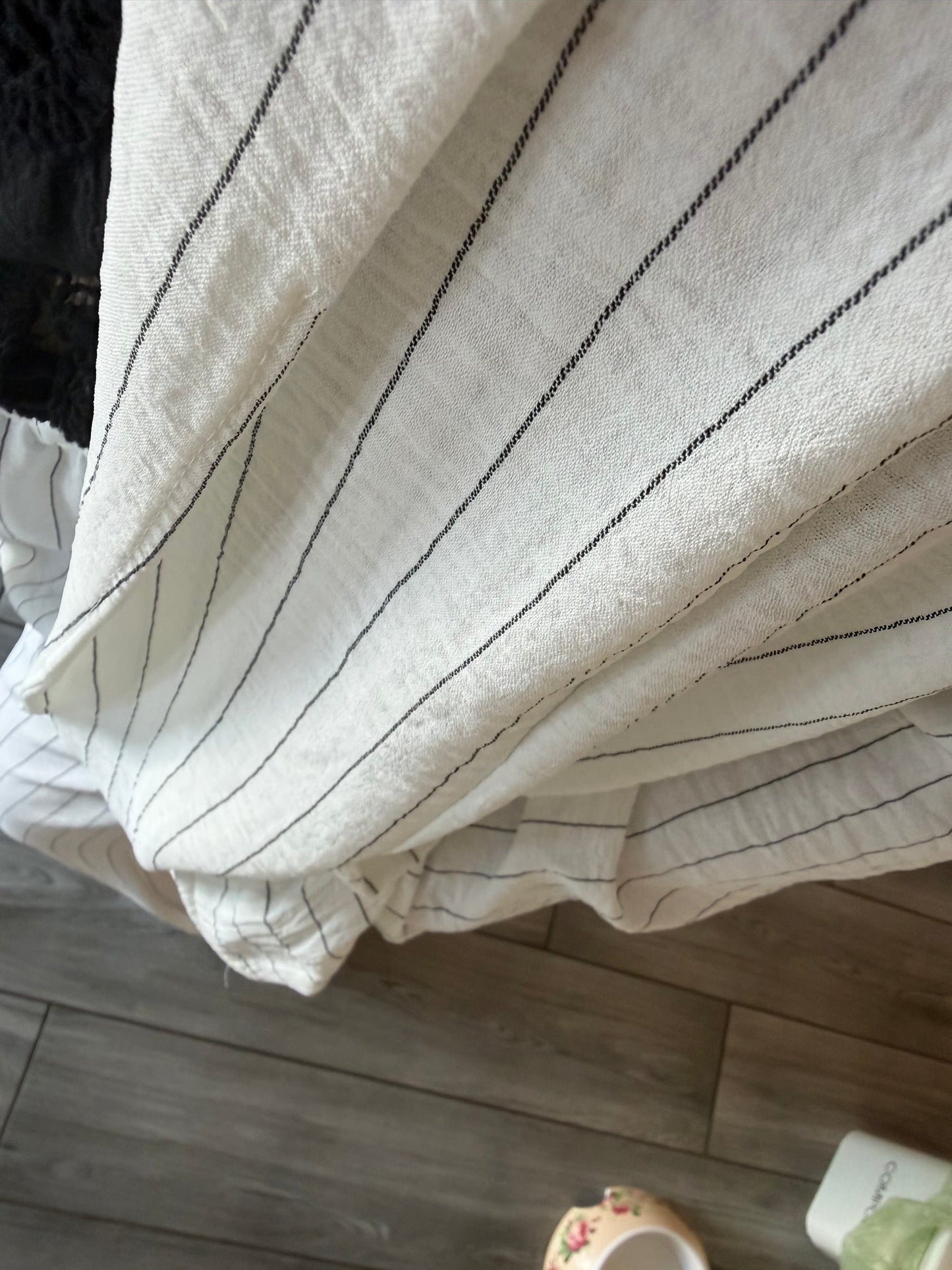 Patricia wide leg pinstripe Elasticated waist trousers