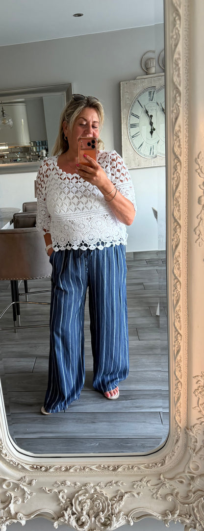 Tina crochet top with vest