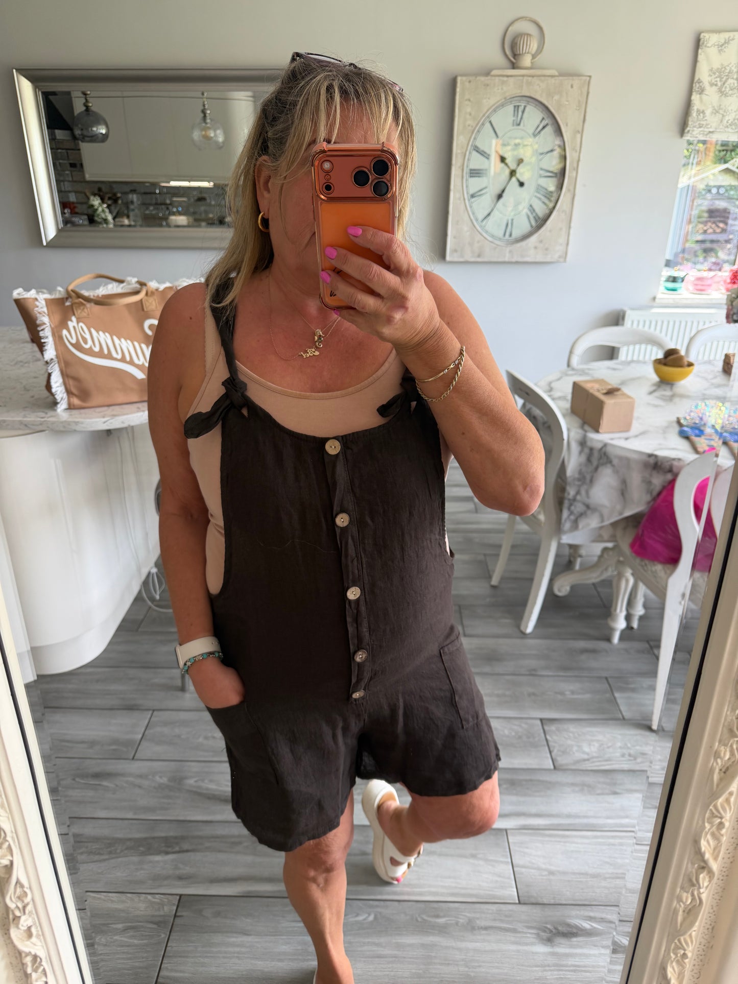 Emi playsuit by Puro Lino