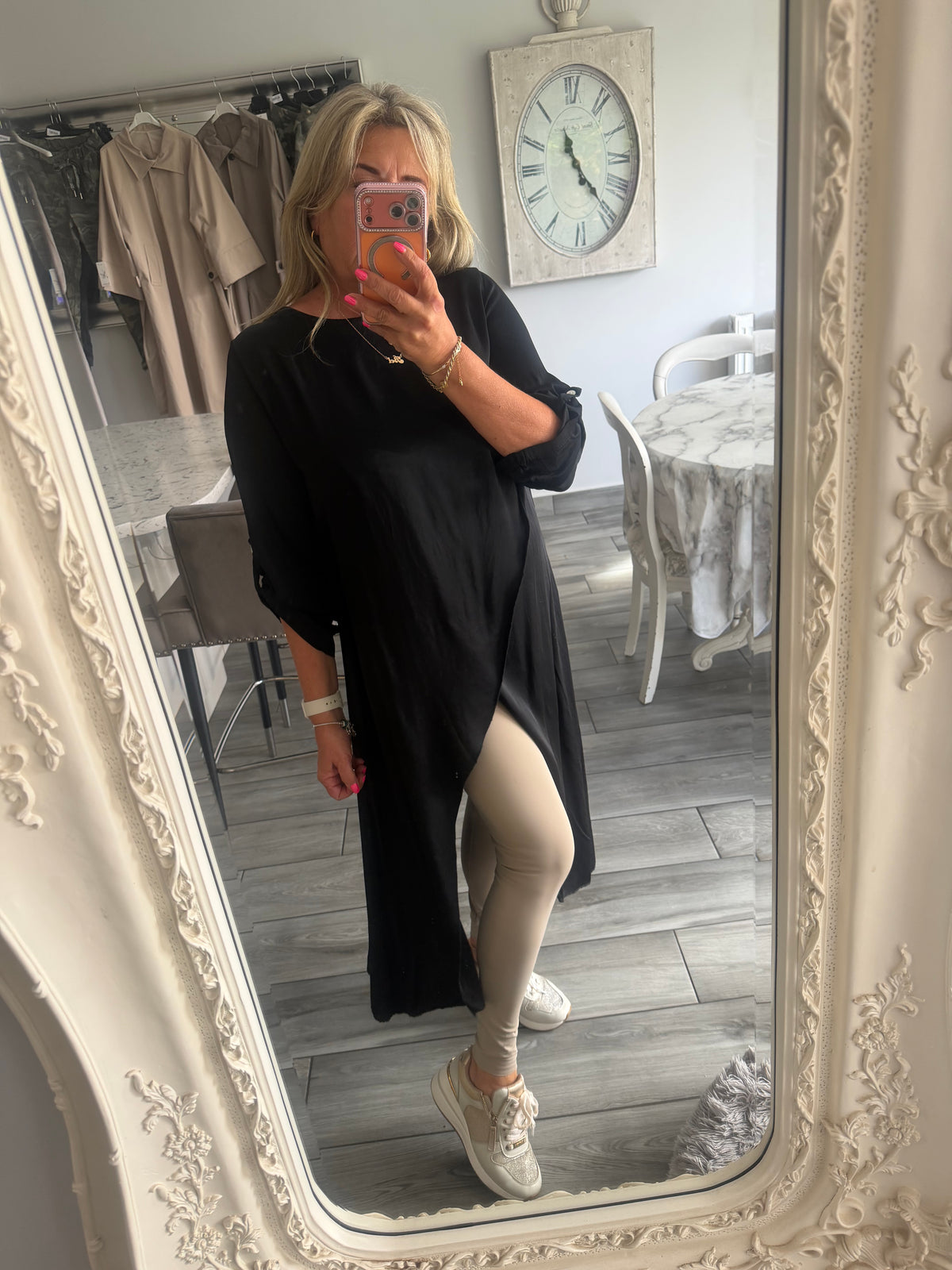 Positano satin cross over top