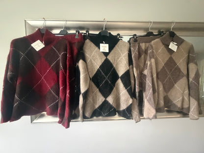 Izzy 2 piece knitwear skirt set