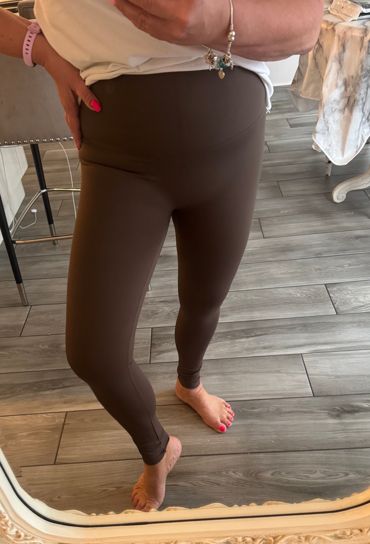Dixie chocolate brown energy leggings