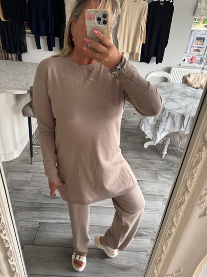 Cheryl longline straight leg lounge set