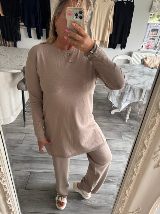 Cheryl longline straight leg lounge set