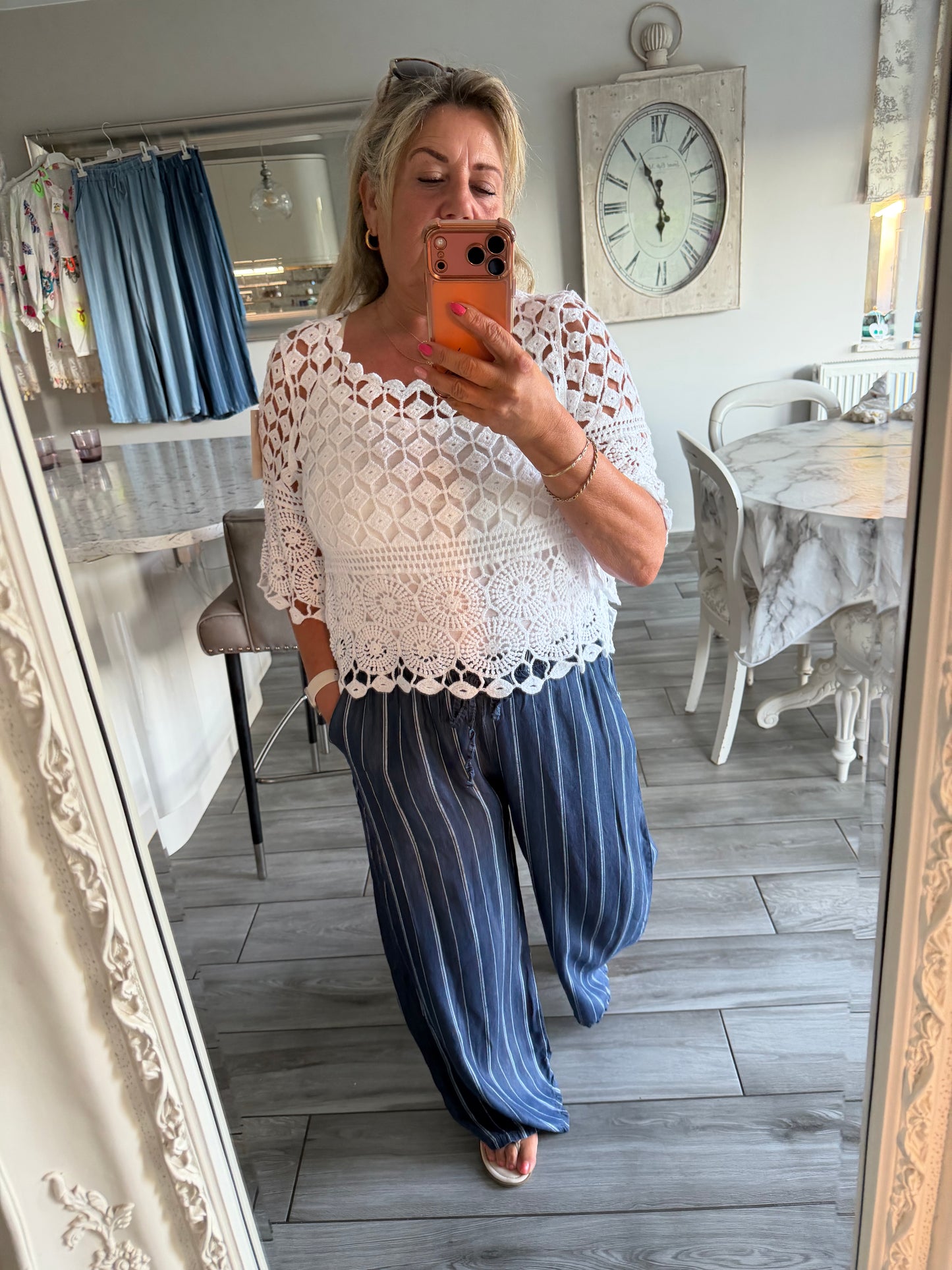 Tina crochet top with vest