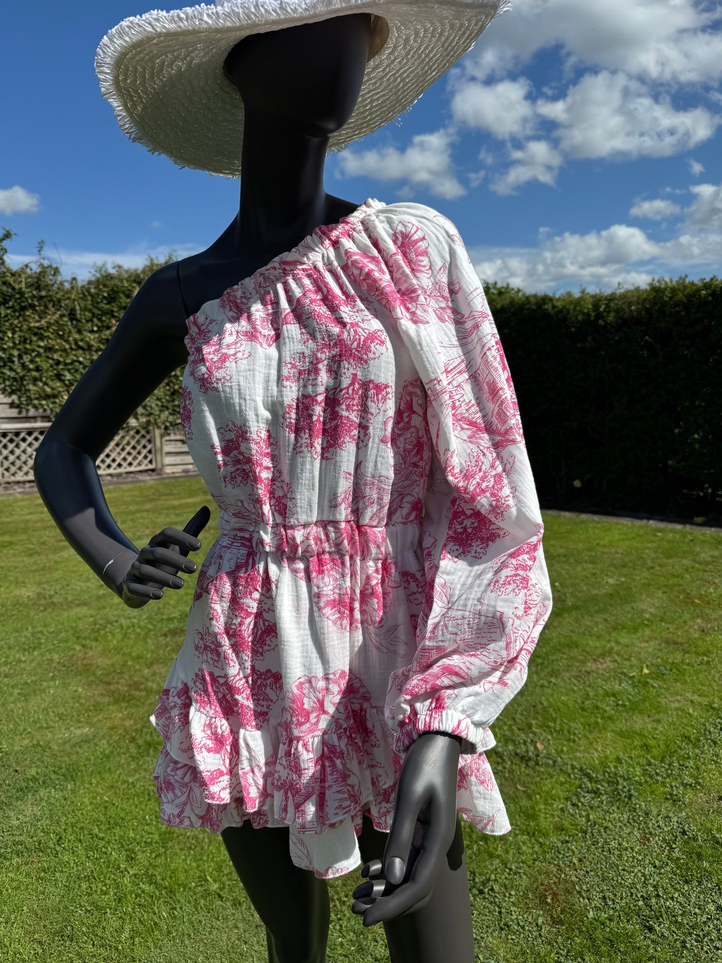 Martini one sleeve playsuit