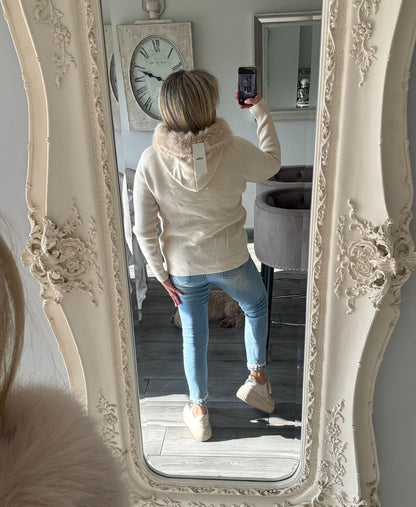 Stella Jumper Removable Fur Collar