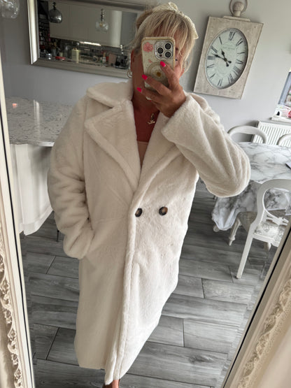 Ava super soft relaxed fit faux fur coat