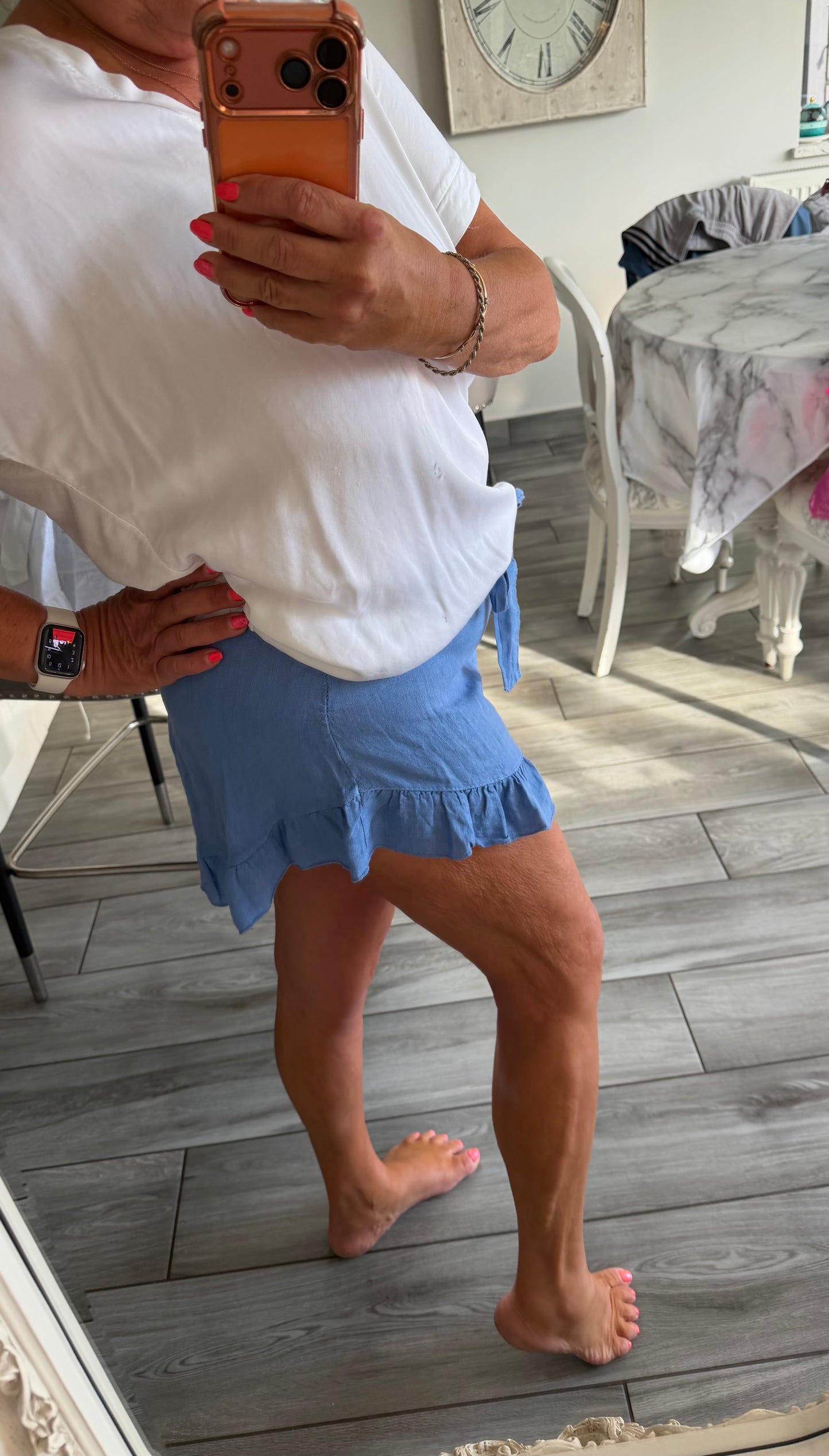 Daryl 100% linen shorts by puro Lino