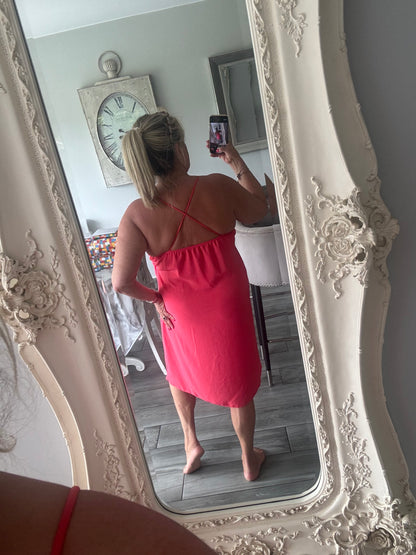 Lyn sun dress with shoestring straps