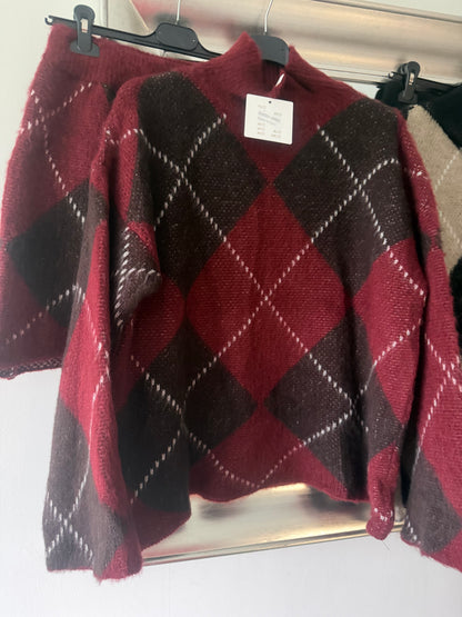 Izzy 2 piece knitwear skirt set