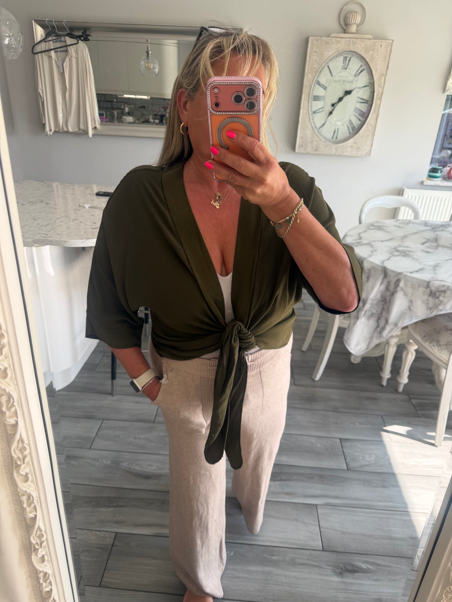 Lucy tie front top