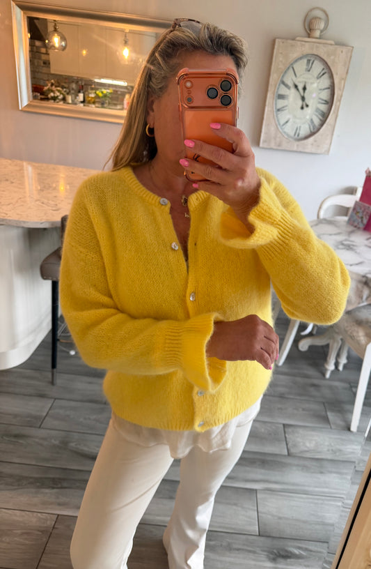 Lyn soft cardigan frill sleeve by Bili