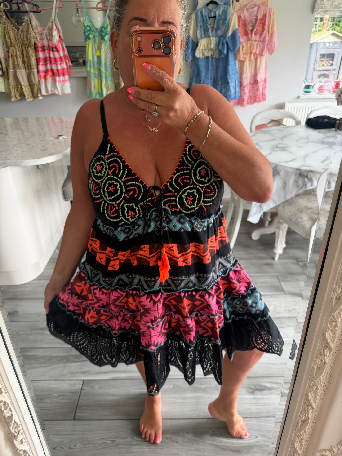 Arabella Spanish style stunning strappy dress