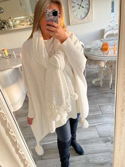 Pom Pom Pashmina/Scarf