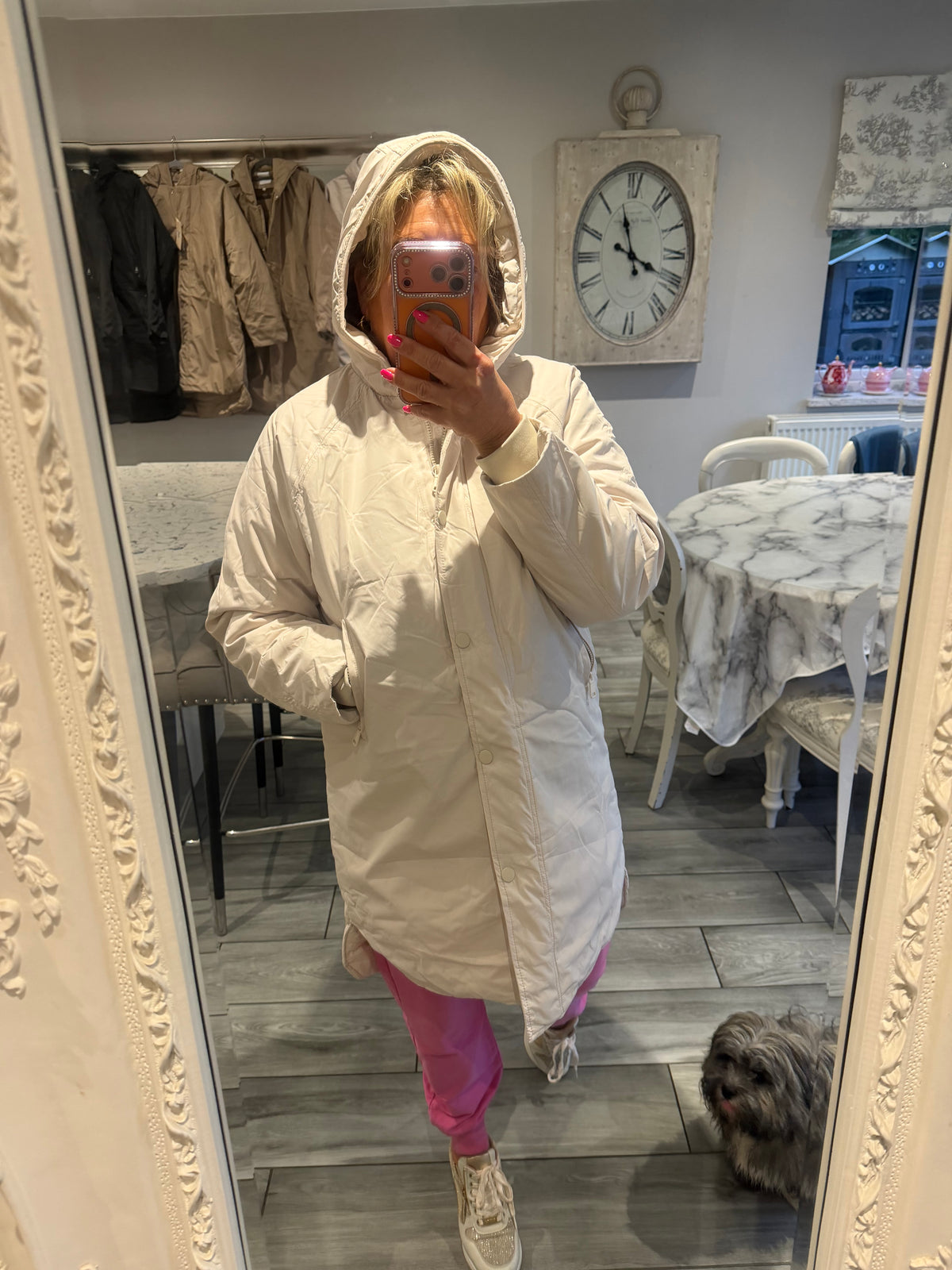Angelika lightweight puffer raincoat/jacket
