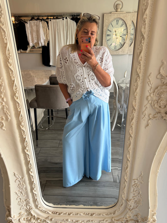 Rosina wide leg palazzo trousers