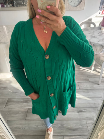 Shannon cable knit cardigan or dress