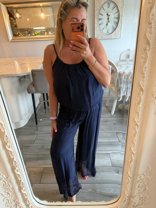Jane silk jumpsuit