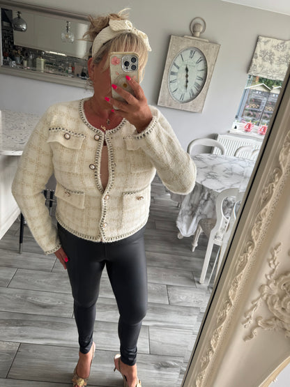 Anna short chanelesque style cardi/jacket