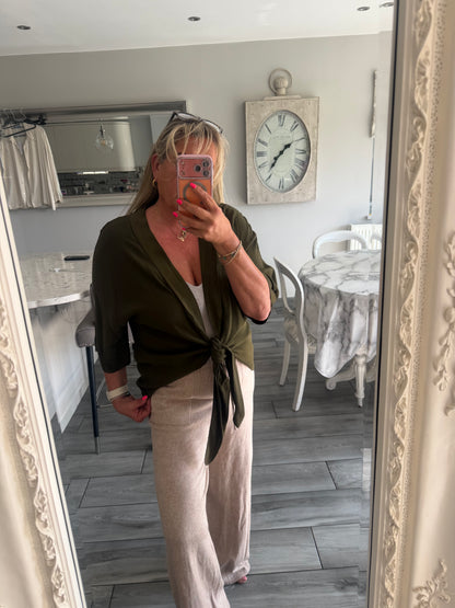 Lucy tie front top