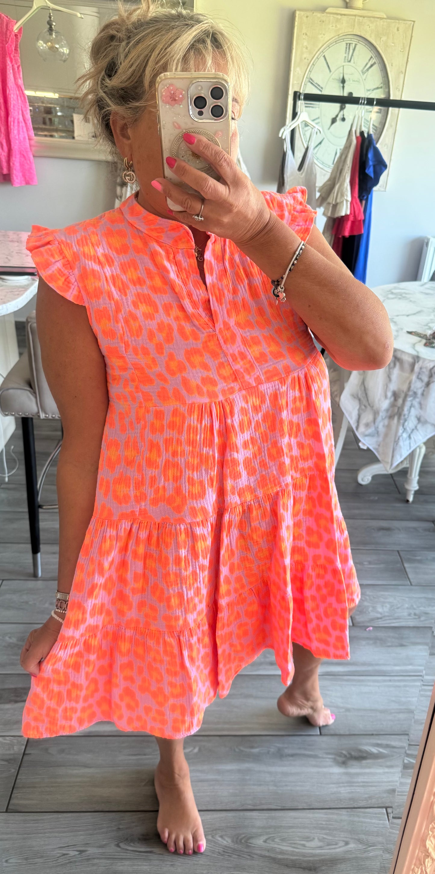 Julie cheesecloth short dress or top