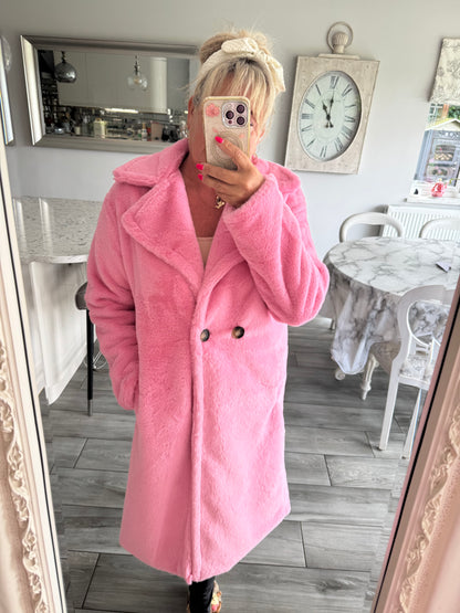 Ava super soft relaxed fit faux fur coat