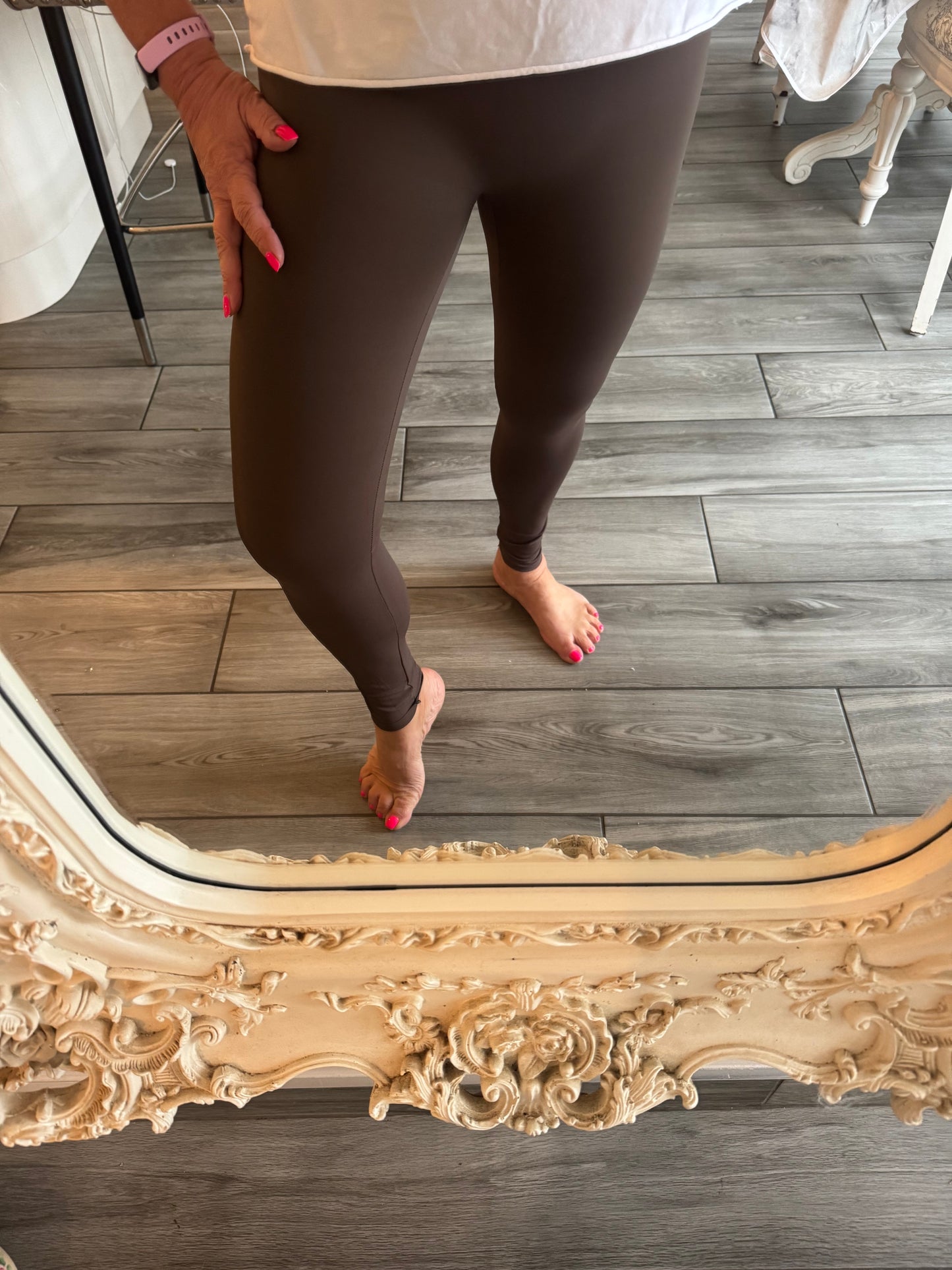 Dixie chocolate brown energy leggings
