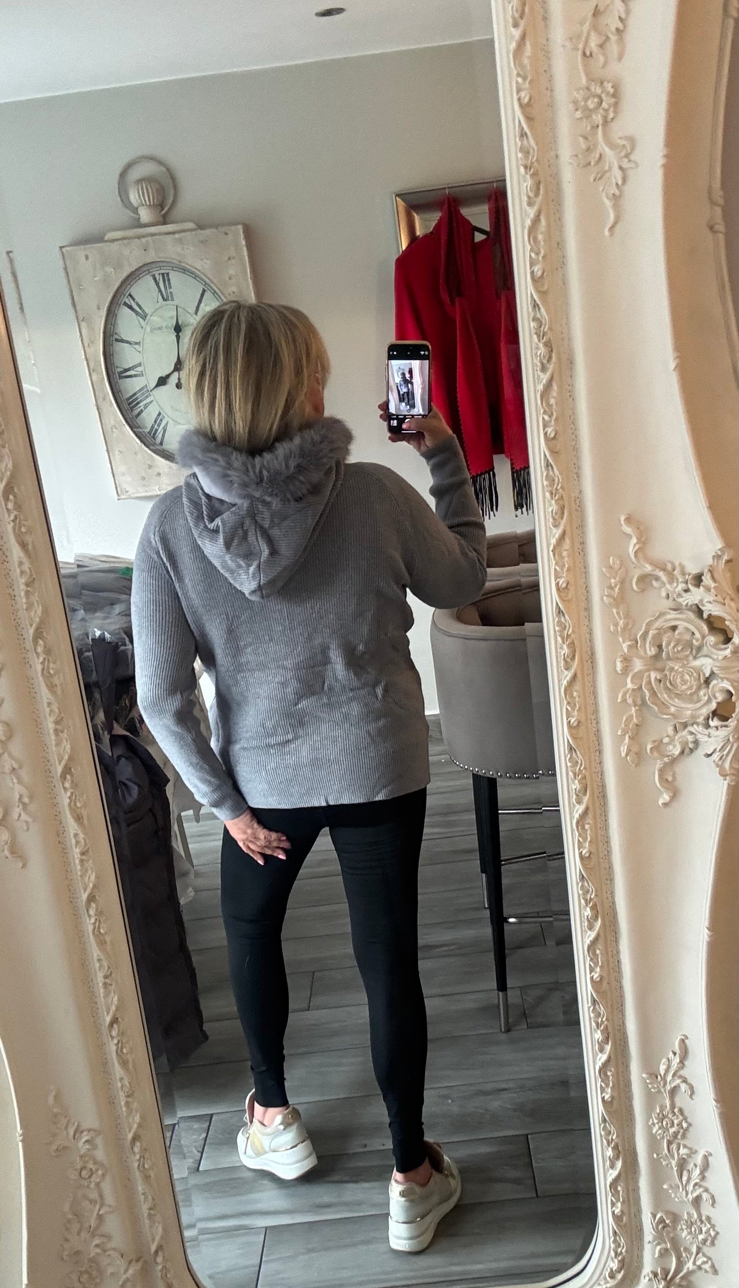 Stella Jumper Removable Fur Collar