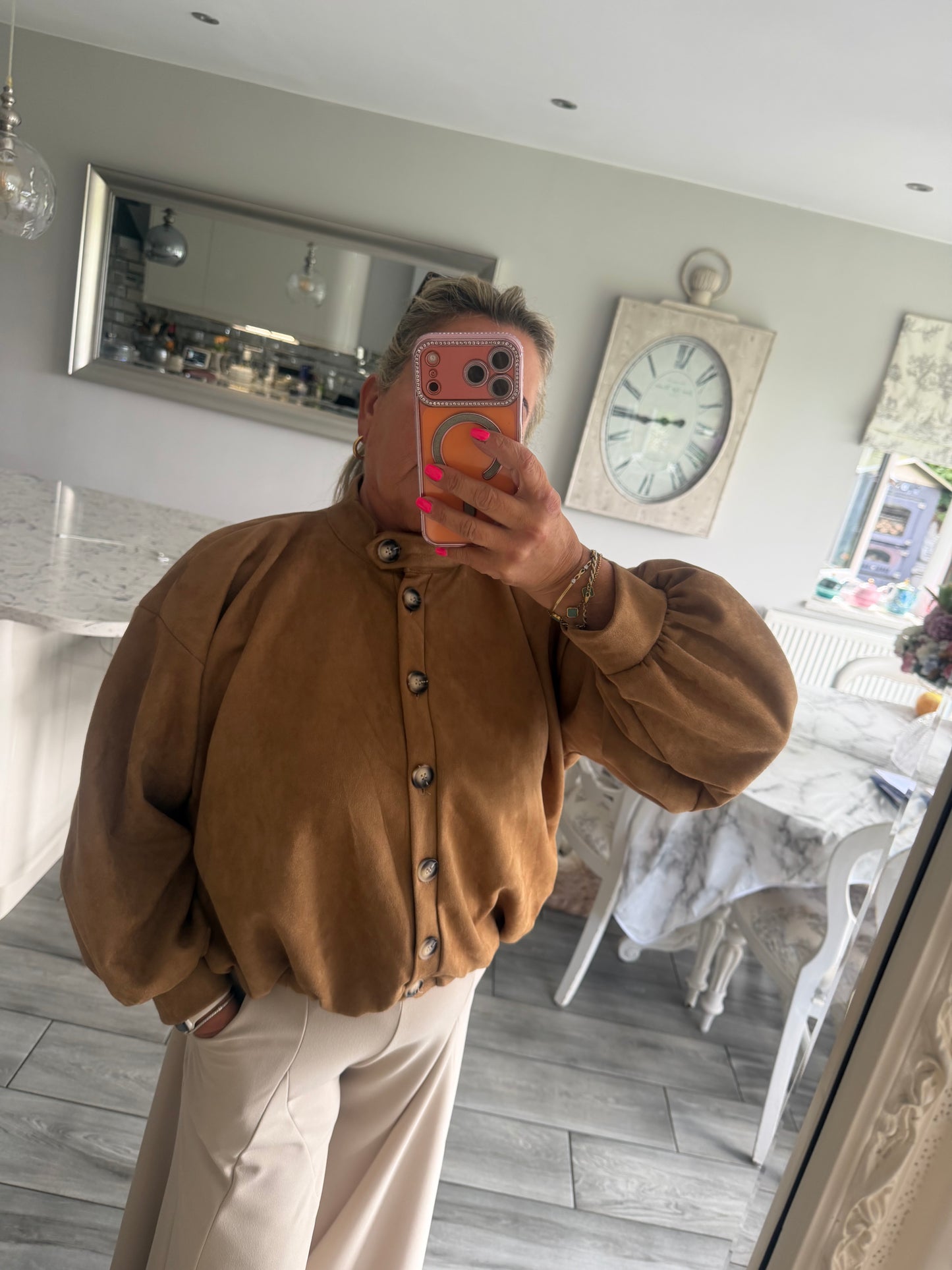 Fifi suedette jacket or top