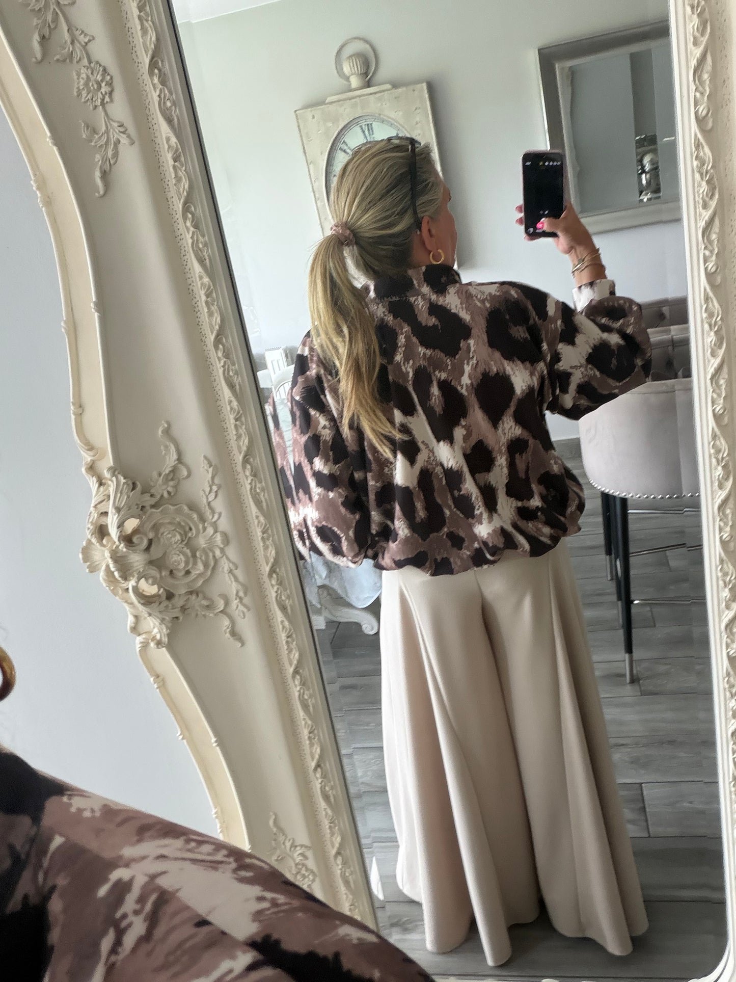 Cherrelle jacket or top leopard print
