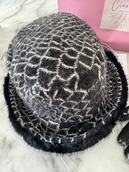 Harriet bucket reversible faux fur hat by Alex Max