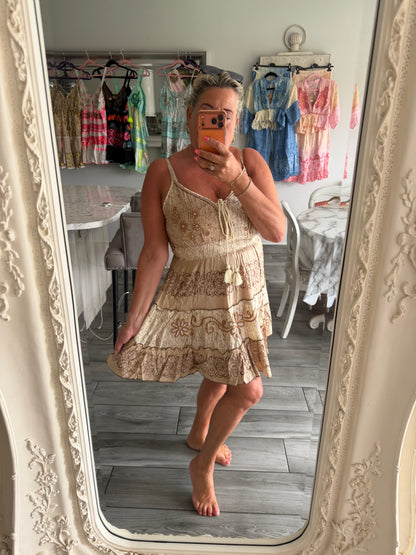 Violets strappy dress with pretty embellished details