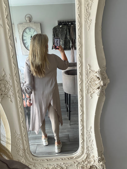 Positano satin cross over top